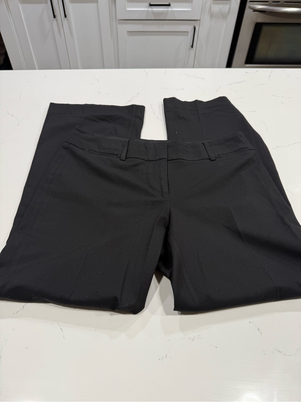 Ann Taylor LOFT Black Straight-Leg Dress Trousers size 8